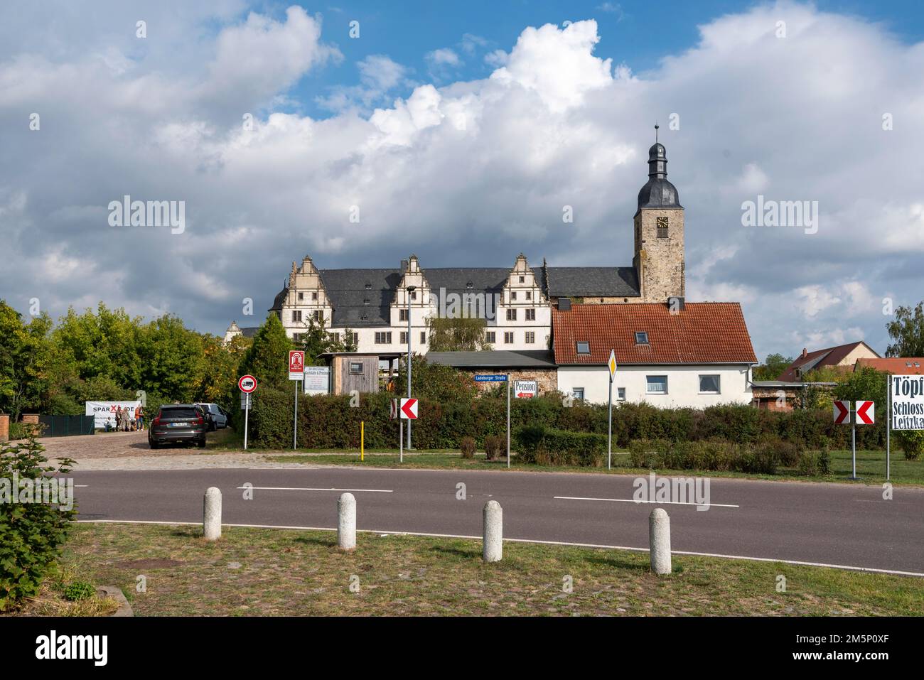 Château de Leitzkau, siège de la Fondation culturelle Saxe-Anhalt, Leitzkau, Saxe-Anhalt, Allemagne Banque D'Images