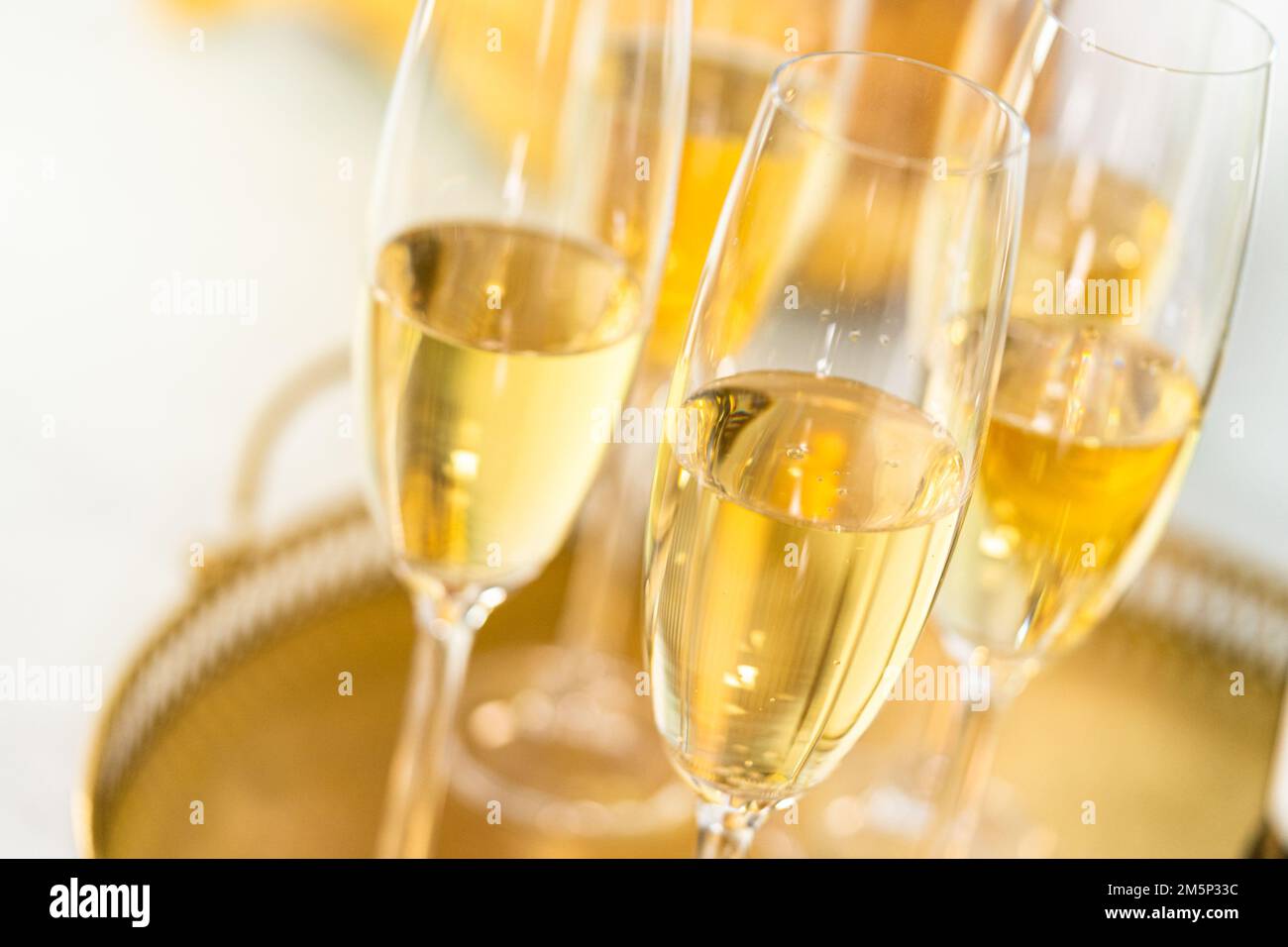 Verres à champagne Banque D'Images