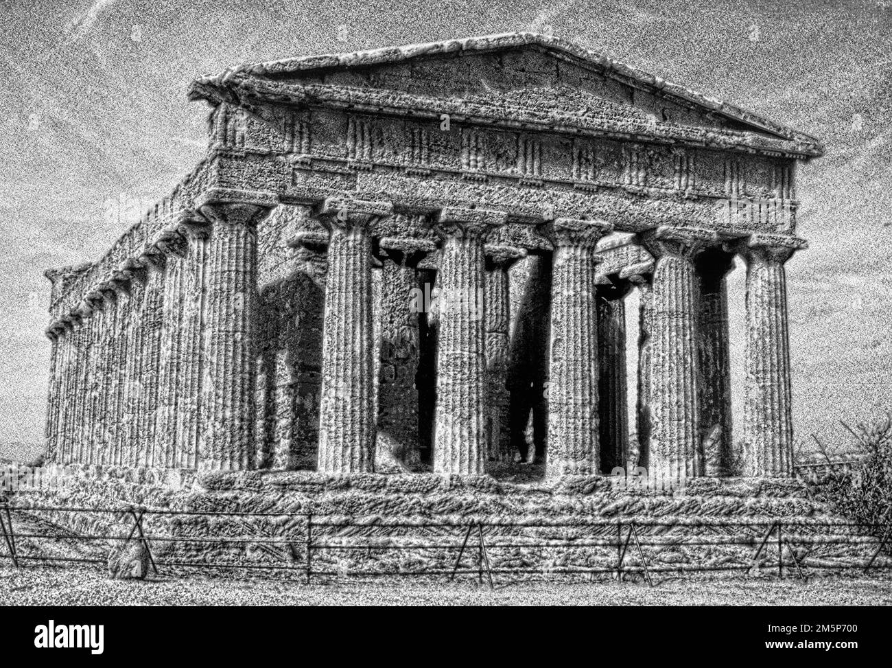 Temple de Concordia, Agrigente, Vallée des temples, Sicile, Italie, Banque D'Images