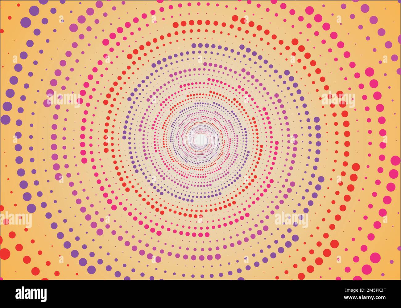 Points demi-tons sous forme de cercle. logo rond. cadre vectoriel en pointillés. Arrière-plan des points en spirale de l'élément de conception Illustration de Vecteur