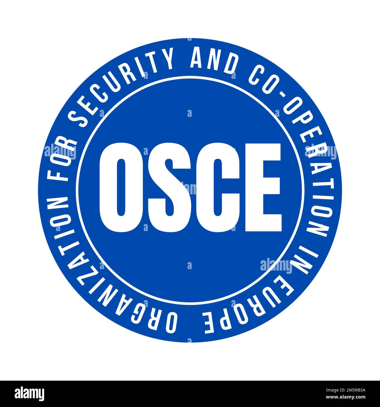 Icône de l'Organisation de l'OSCE pour la sécurité et la coopération en Europe Banque D'Images
