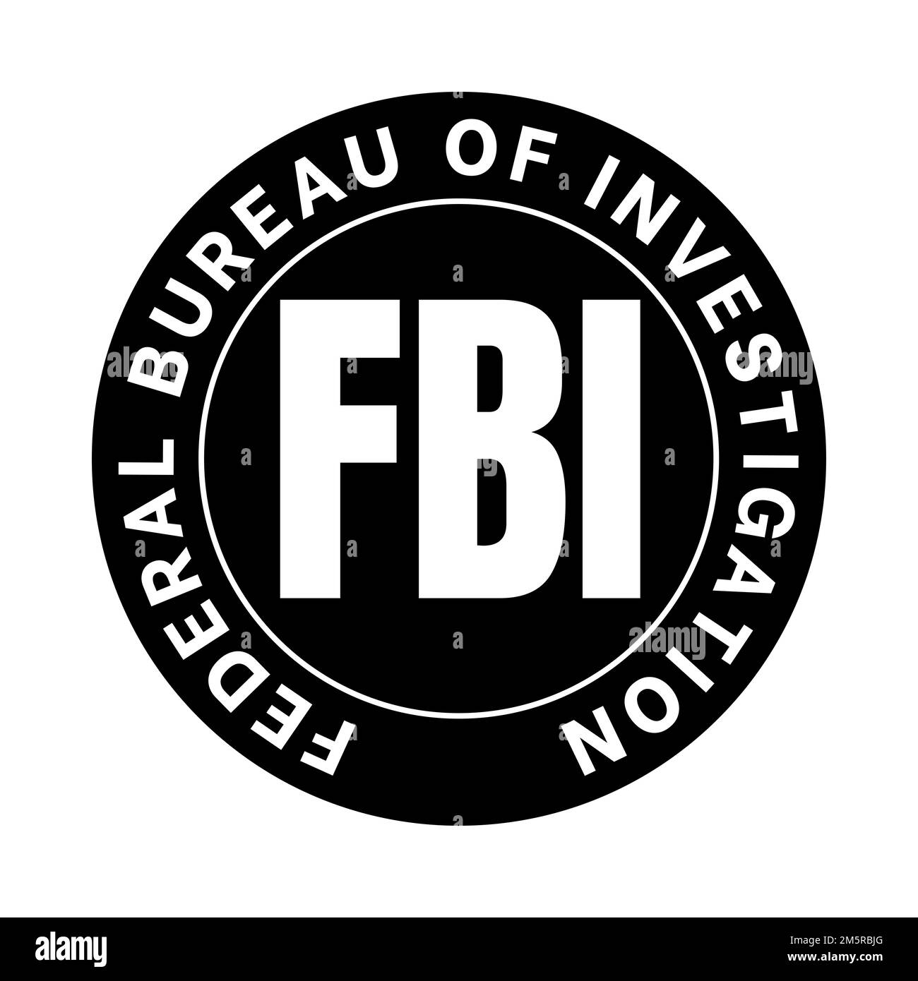 Symbole du bureau fédéral d'enquête du FBI Banque D'Images