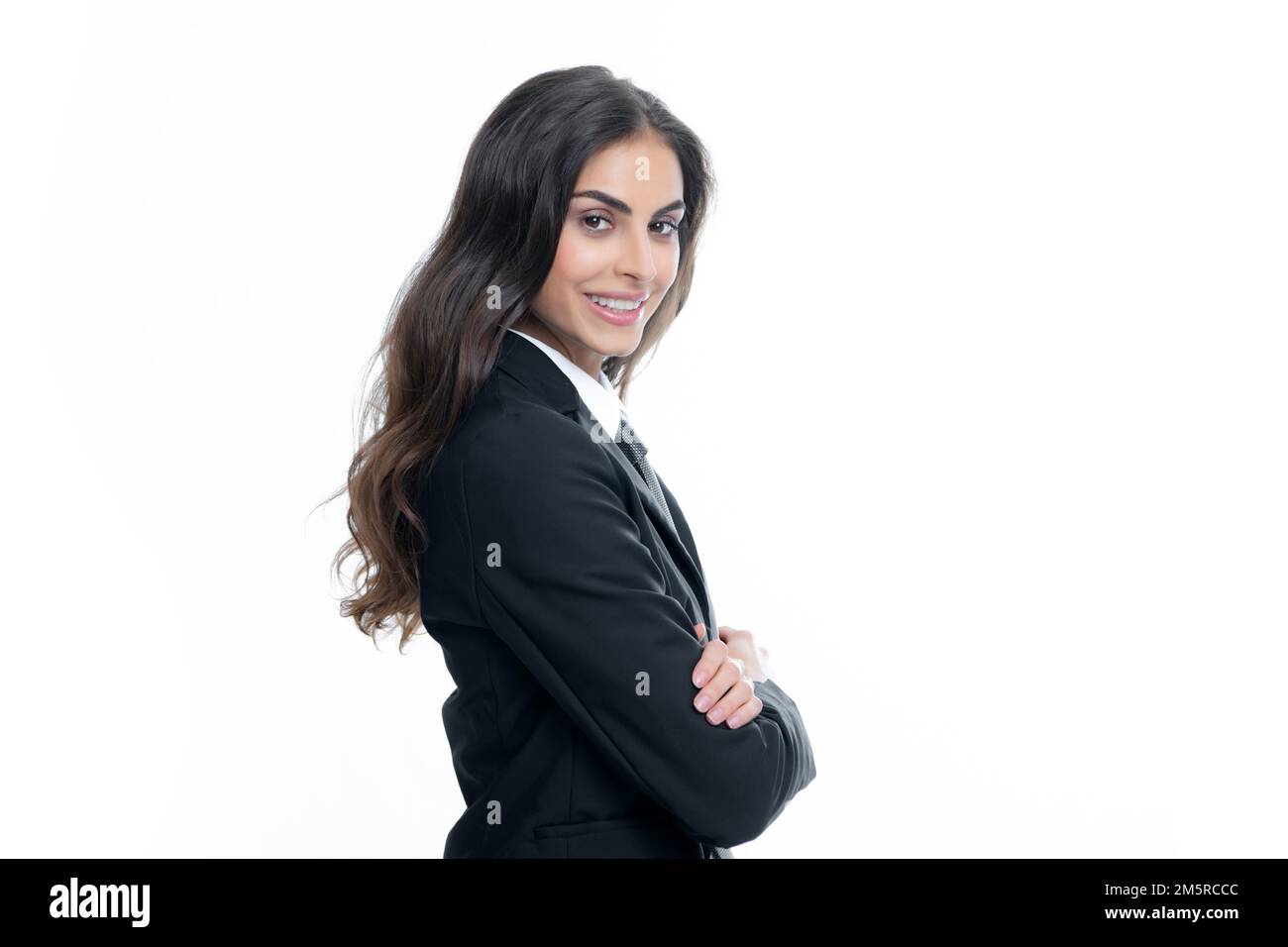 Étudiante féminine, jeune enseignant. Portrait de femme souriante. Jolie jeune fille jolie et gaie dans des vêtements décontractés se sentant heureux et insouciant Banque D'Images