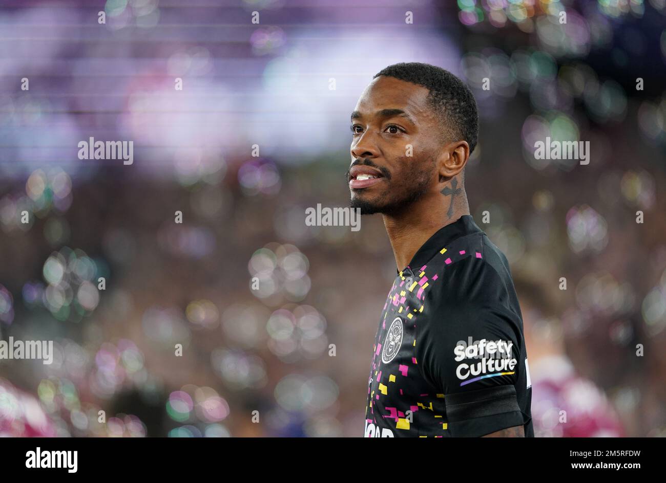 Ivan Toney de Brentford avant le match de la Premier League au London Stadium, Londres. Date de la photo: Vendredi 30 décembre 2022. Banque D'Images