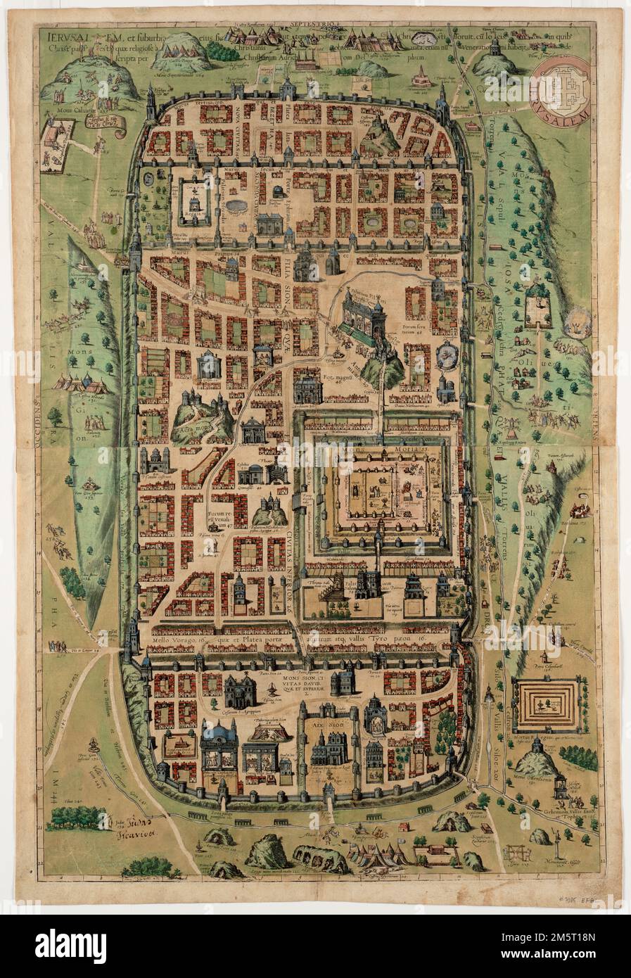 Ierusalem, et suburibia eius, sicut tempore Christi florc[um] locis, in ...