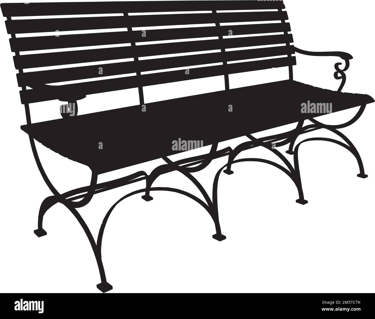 Banc de stationnement Vector Illustration de Vecteur