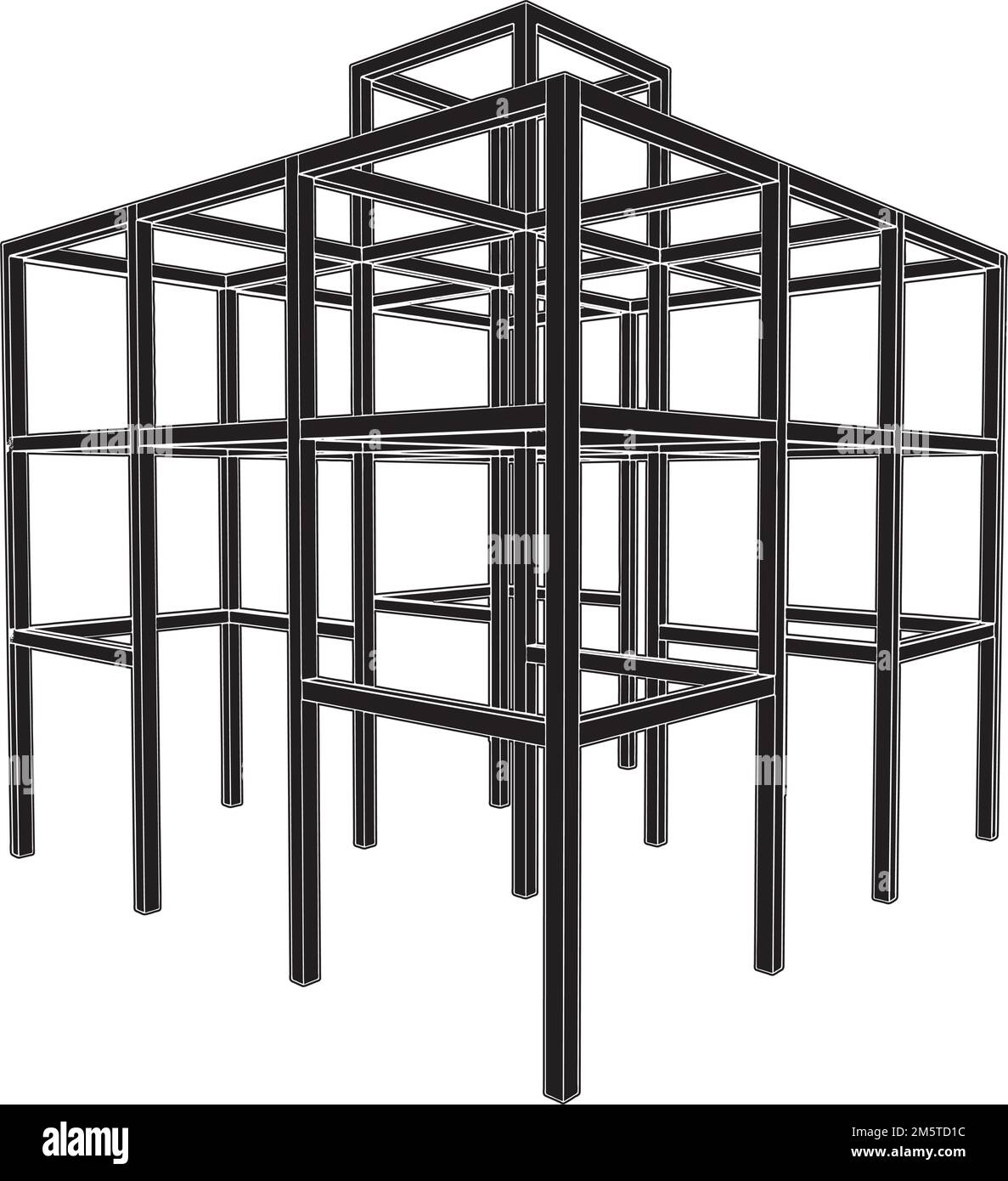 Aire de jeu pour enfants Vector. Illustration isolée sur fond blanc. Illustration vectorielle d'Un terrain de jeu pour enfants. Illustration de Vecteur