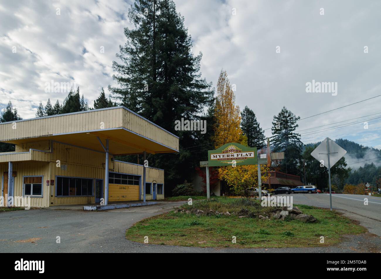 Myers Flat est une petite ville du comté de Humboldt, en Californie Banque D'Images