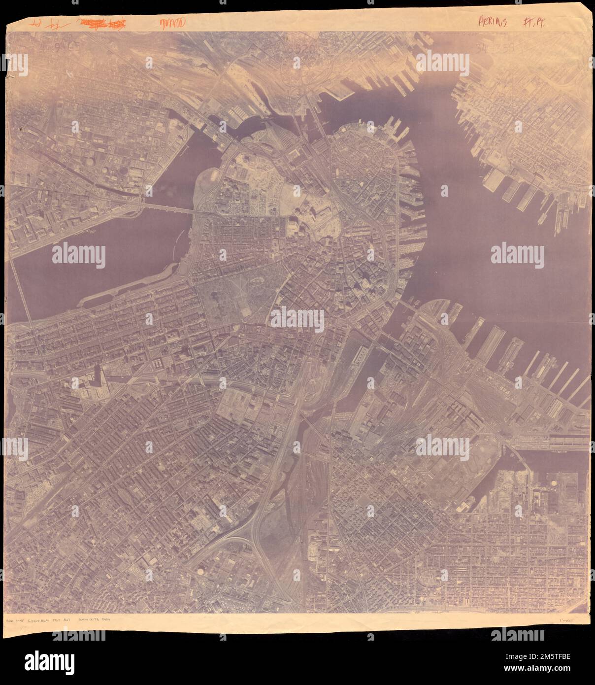 Boston correct. '9-65.' '5520.' '34-355.'... , Massachusetts , Suffolk , comté , Boston Banque D'Images