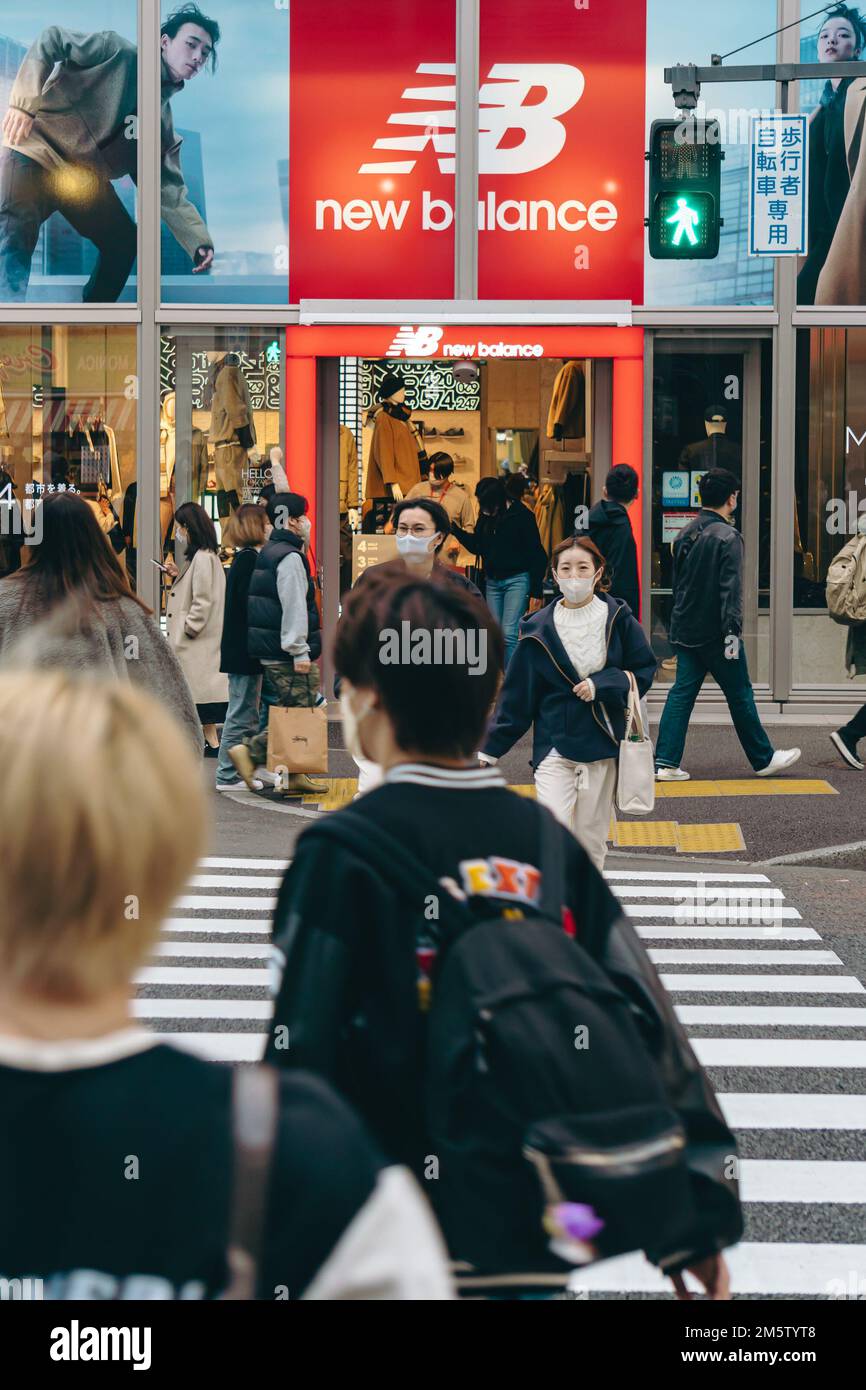 Magasin Newbalance à Harajuku Banque D'Images