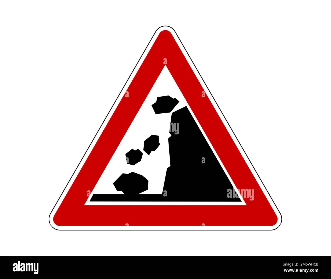 Tableau des panneaux de sécurité routière pour les camions et les voitures Banque D'Images