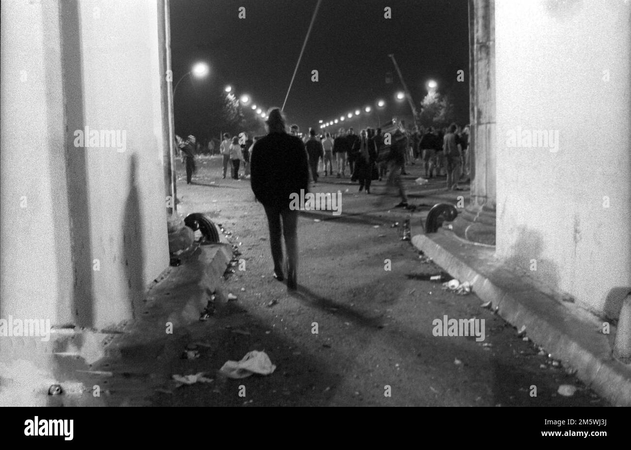 Allemagne, Berlin, 03. 10. 1990, après la cérémonie de réunification à la porte de Brandebourg Banque D'Images