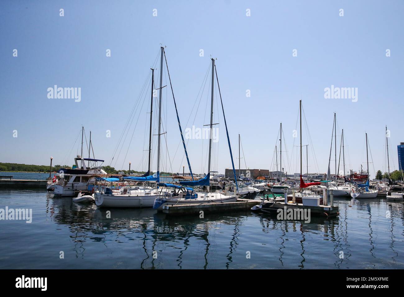 10 juillet 2022, Toronto Ontario Canada. Marina Quay West. Luke Durda/Alamy Banque D'Images