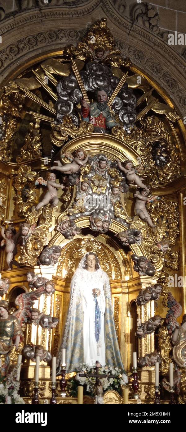 La Catedral Nueva de Salamanca ou Nouvelle cathédrale de Salamanque placé sous l'invocation de l'Assomption de la Vierge, est, avec l'ancienne Cathédrale Banque D'Images