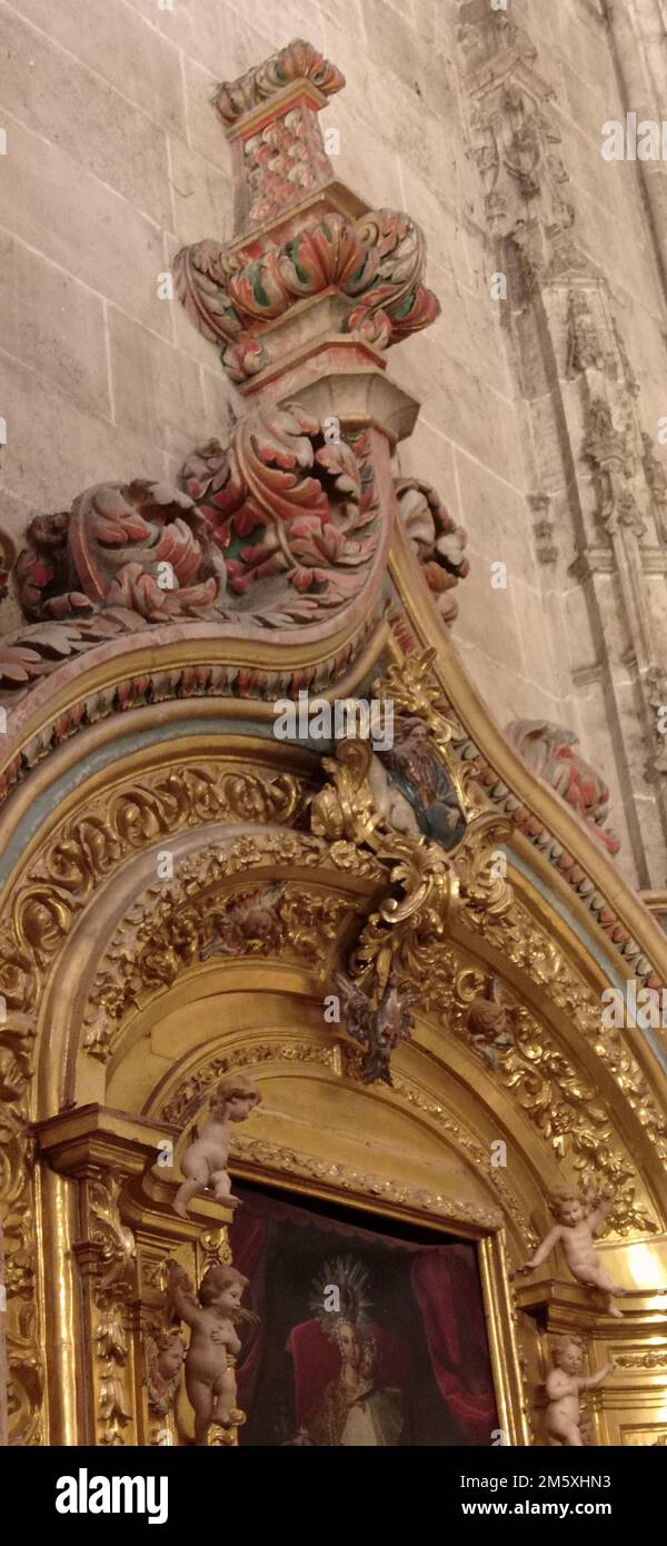 La Catedral Nueva de Salamanca ou Nouvelle cathédrale de Salamanque placé sous l'invocation de l'Assomption de la Vierge, est, avec l'ancienne Cathédrale Banque D'Images