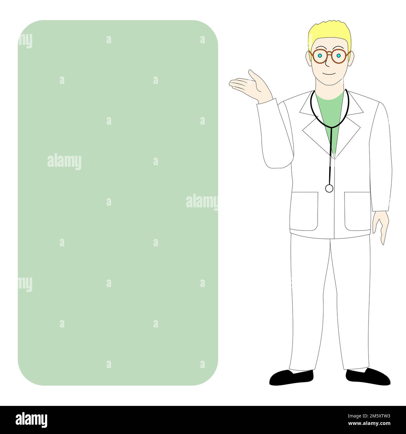 Un ensemble de noir mâle médecin, chirurgien, dentiste, vétérinaire, fond blanc Banque D'Images