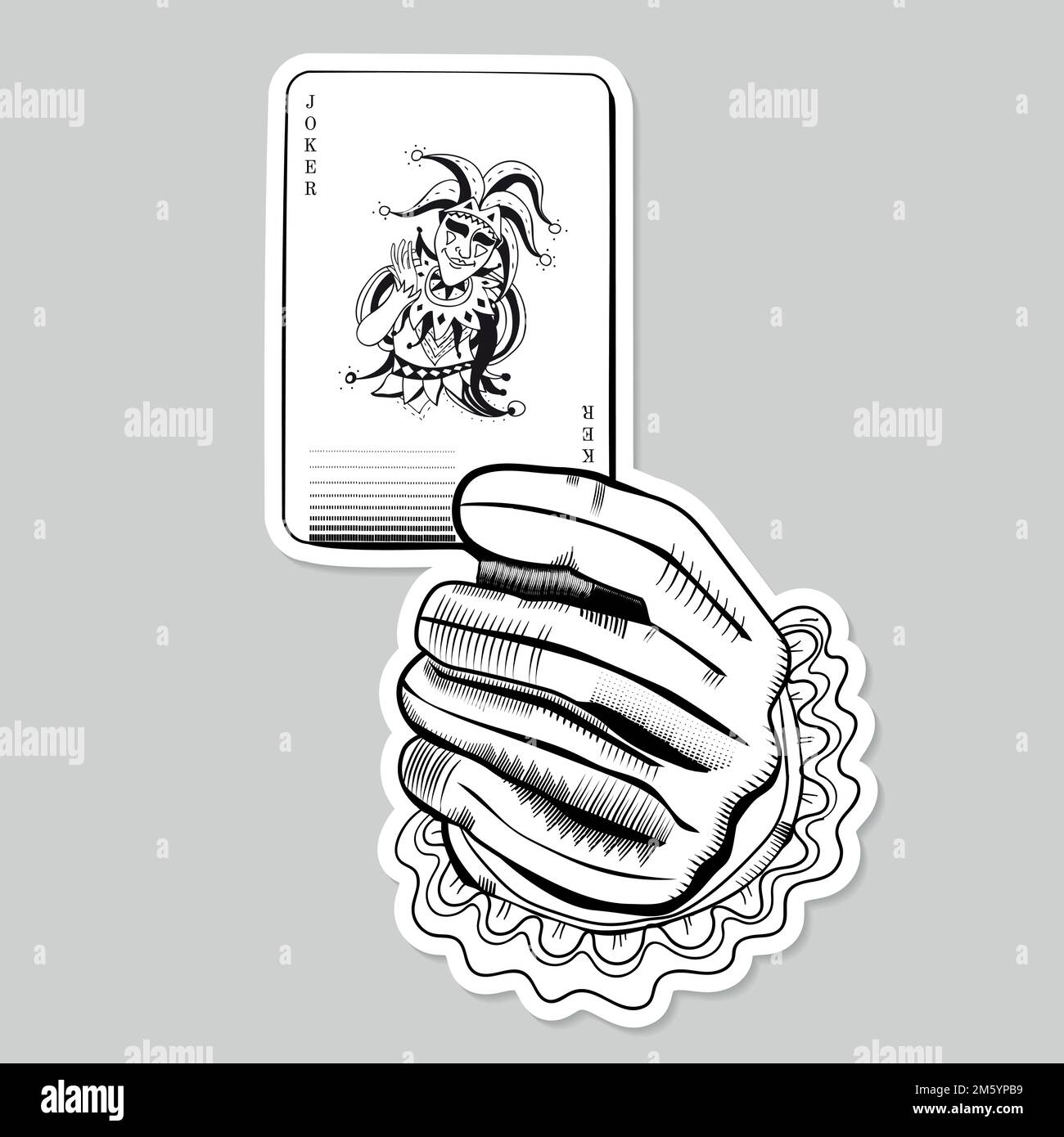 Illustration du vecteur de carte de joker de casino Illustration de Vecteur