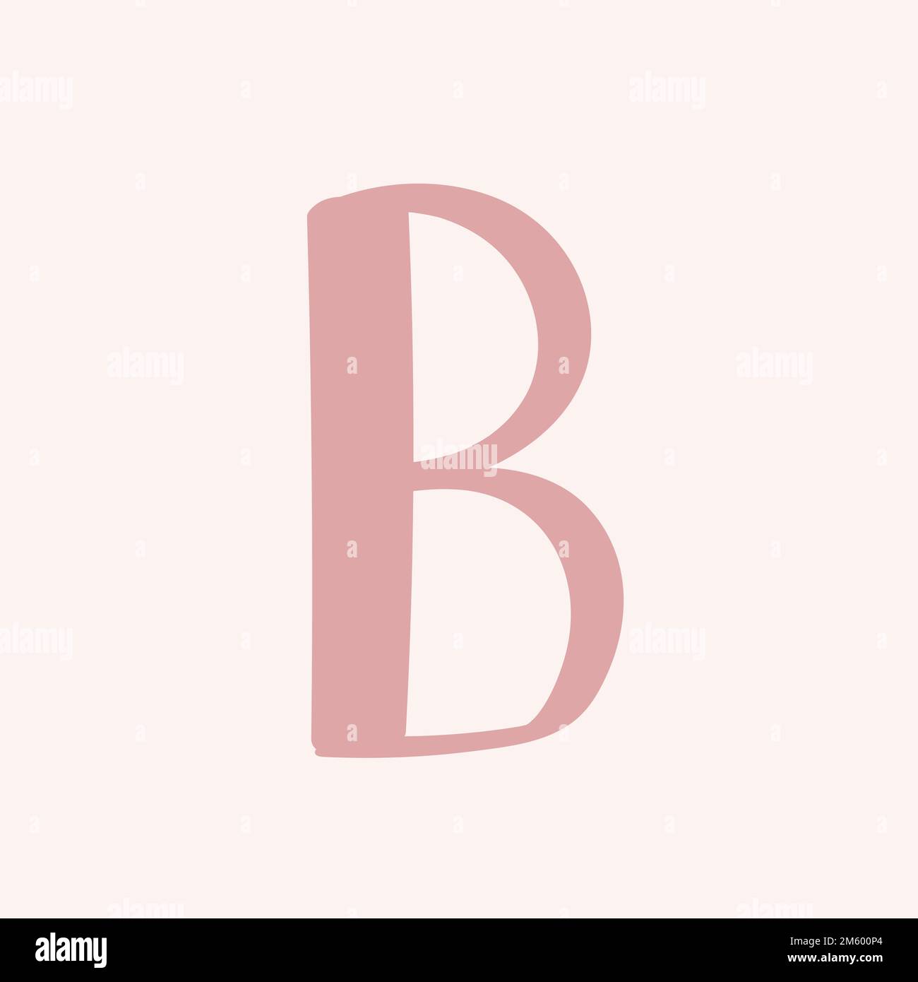 B vecteur de police typographique de lettre doodle Illustration de Vecteur