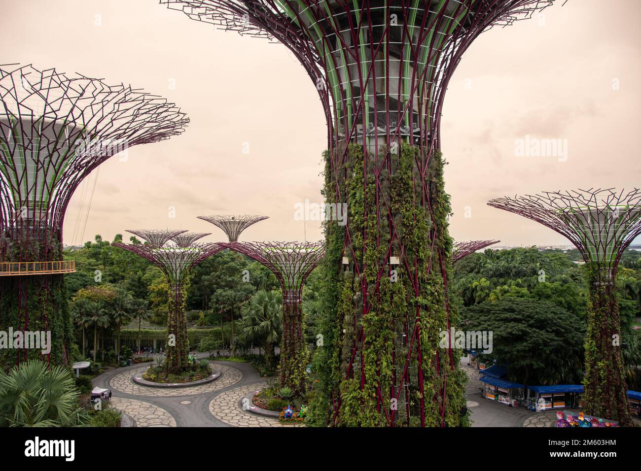 Singapour, Singapour 30 août 2022, The OCBC Skyway à Singapour Banque D'Images