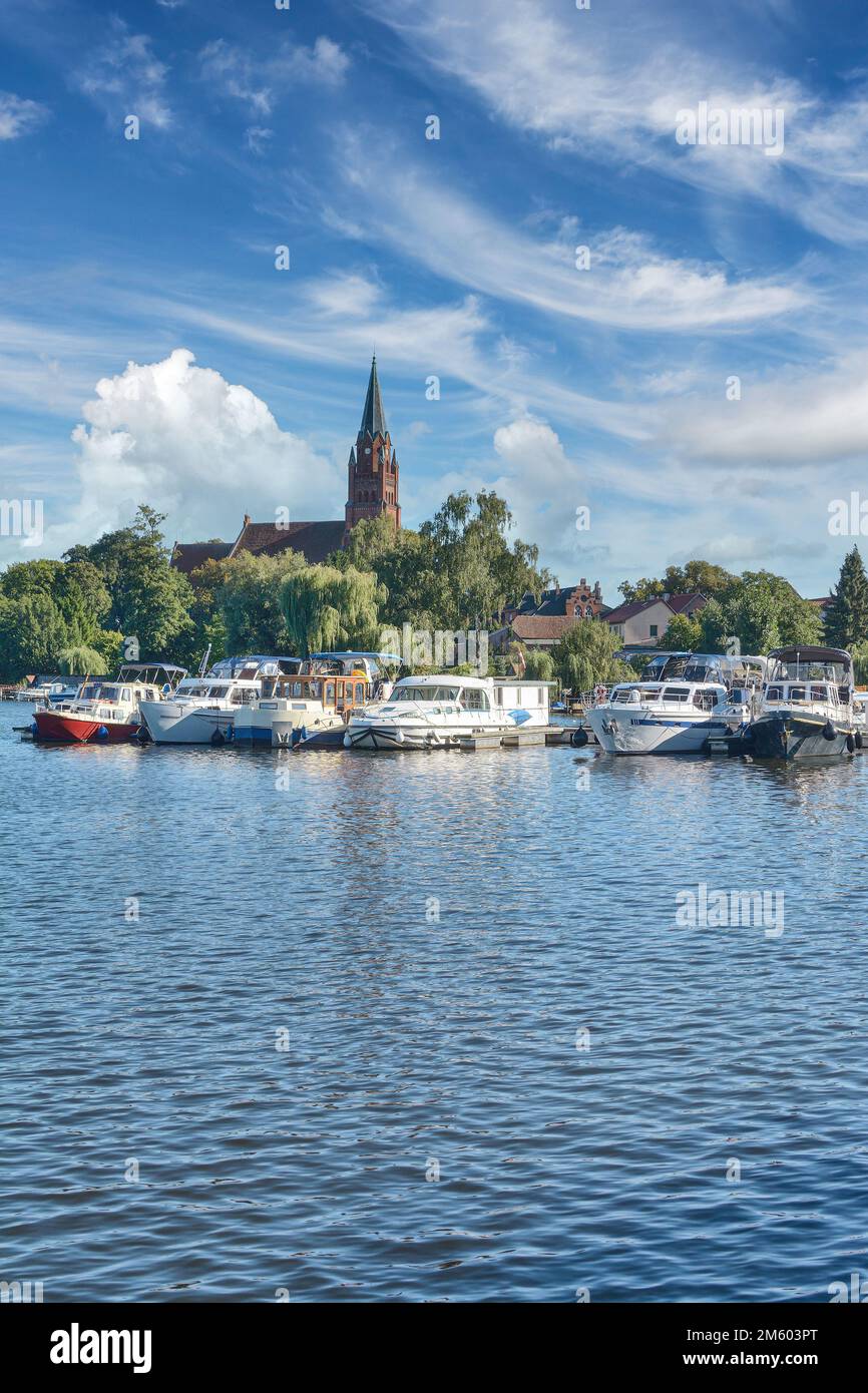 Roebel dans Mecklenburg Lake District, Allemagne Banque D'Images