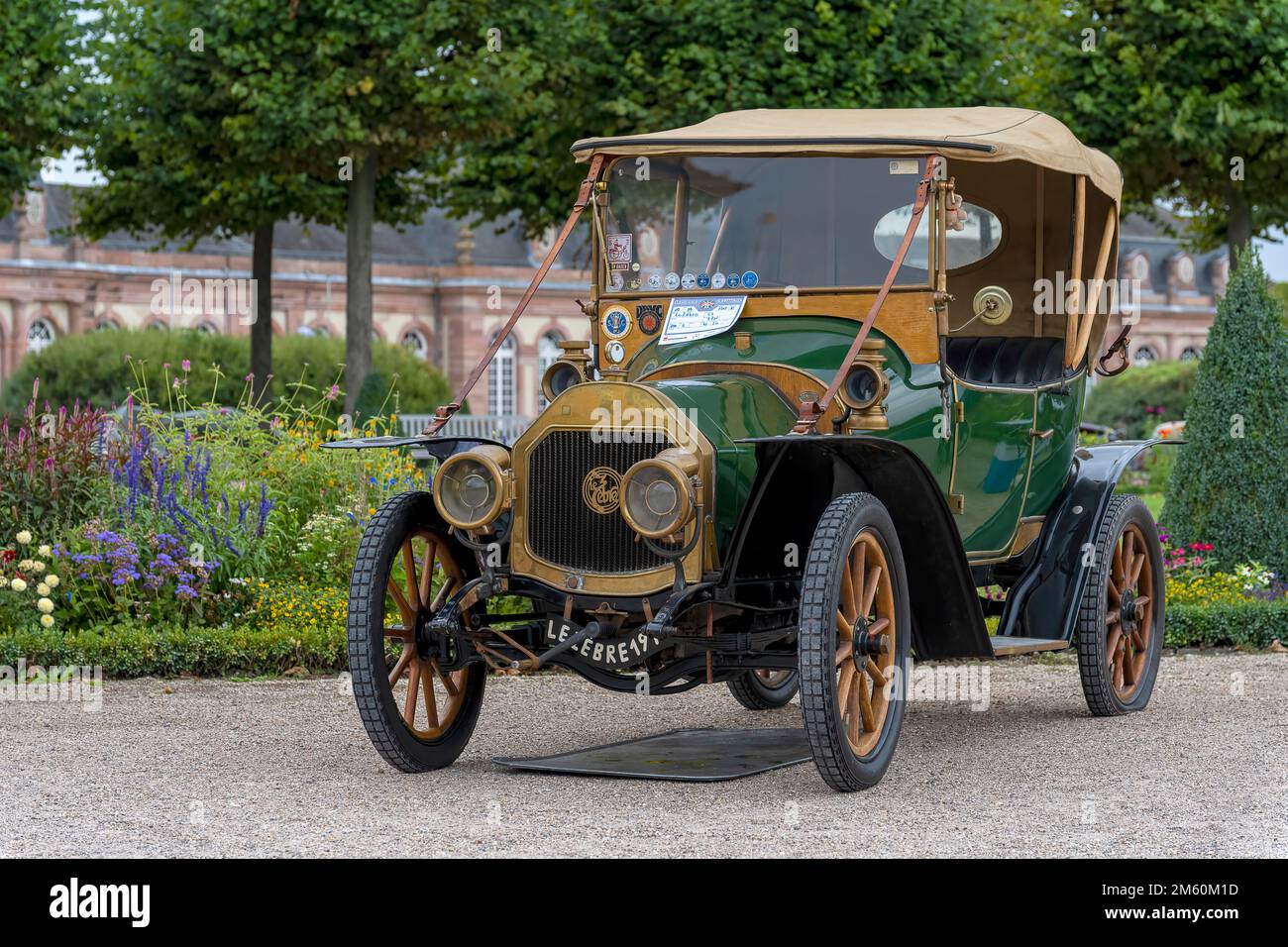 Voiture classique le Zebre, France 1912, 1 cylindres, 2 vitesses, 415 kg, 35 km h, 5 hp, Gala classique, Concours international d'élégance, Schwetzingen, Allemagne Banque D'Images