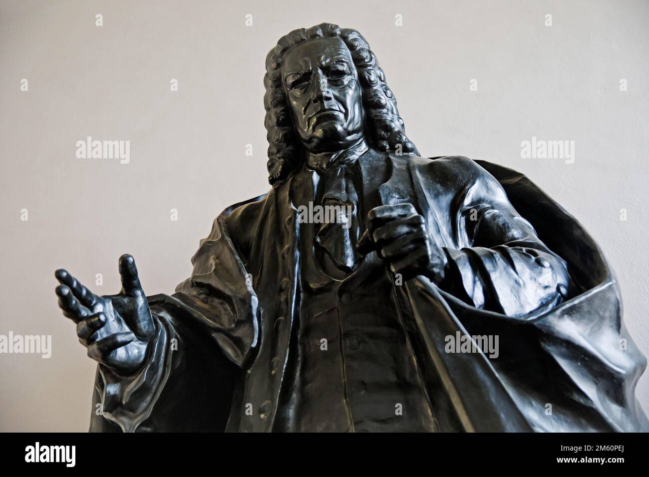 Bach Monument par Paul Birr dans le Georgenkirche, Eisenach, Thuringe, Allemagne Banque D'Images