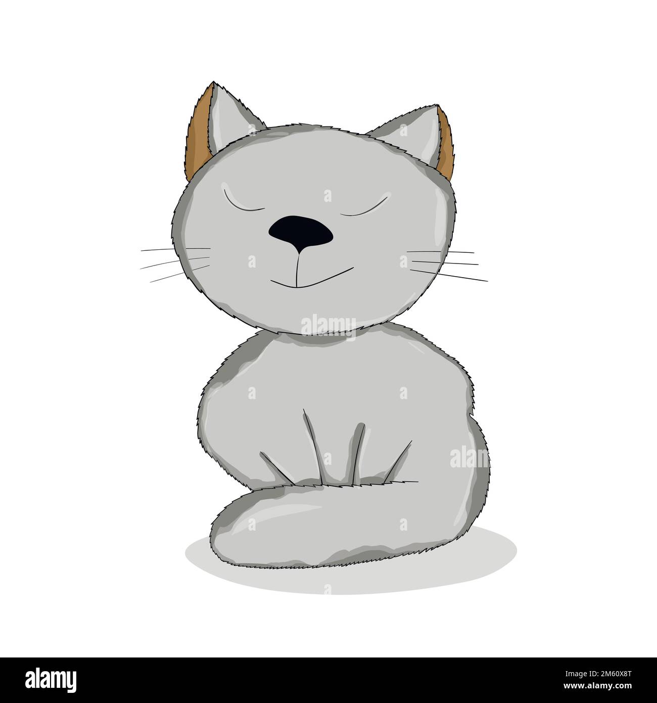 Chats mignons, personnages drôles isolés. Illustration vectorielle plate pour bannière, carte, carte postale, papier peint, poster. Mode de vie des animaux domestiques. Chaton comique Illustration de Vecteur