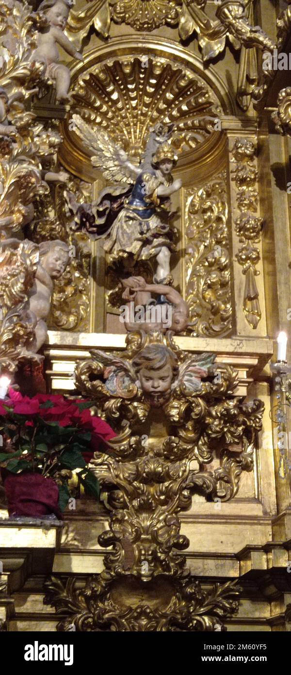 La Iglesia de la Vera Cruz, sita en la Ciudad de Salamanca, es un templo barroco sede de la Ilustre Cofradía de la Santa Cruz del Redentor y de la Pur Banque D'Images