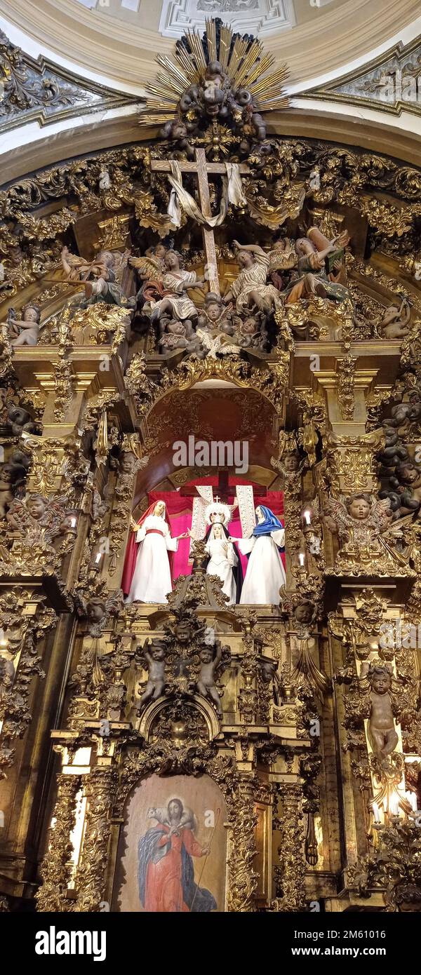 La Iglesia de la Vera Cruz, sita en la Ciudad de Salamanca, es un templo barroco sede de la Ilustre Cofradía de la Santa Cruz del Redentor y de la Pur Banque D'Images