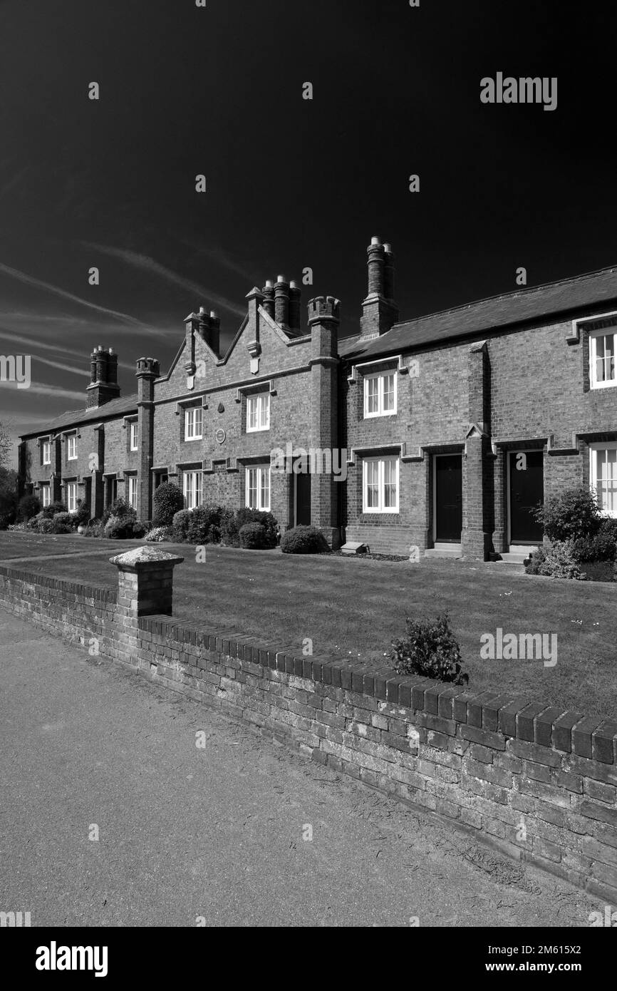 Les Almshres de St Johns, George Street, Huntingdon Town, Cambridgeshire, Angleterre; ROYAUME-UNI Banque D'Images