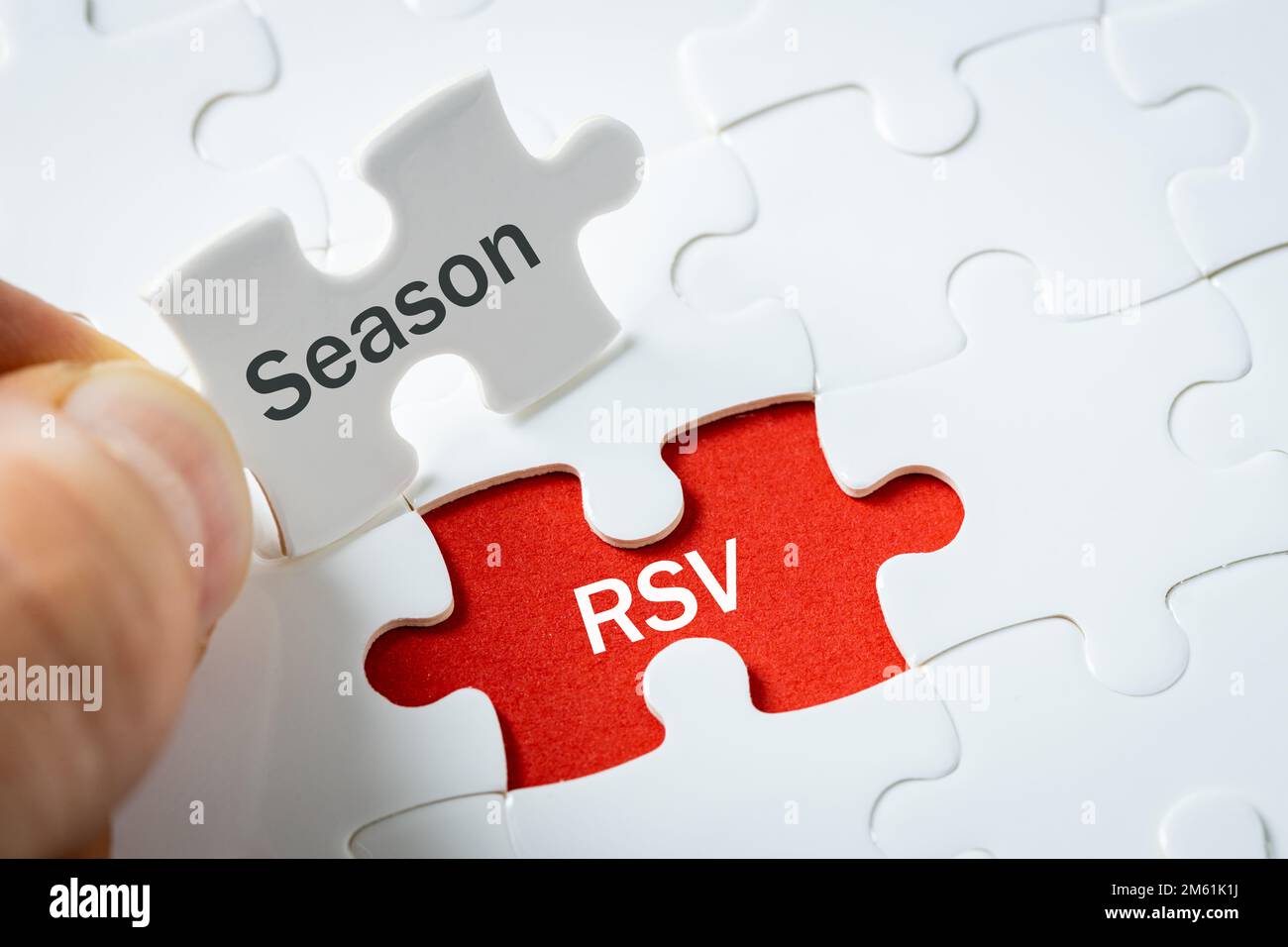 Saison de la grippe, virus RSV 'virus syncytial 'concept de santé, maladie dangereuse pour les enfants Banque D'Images