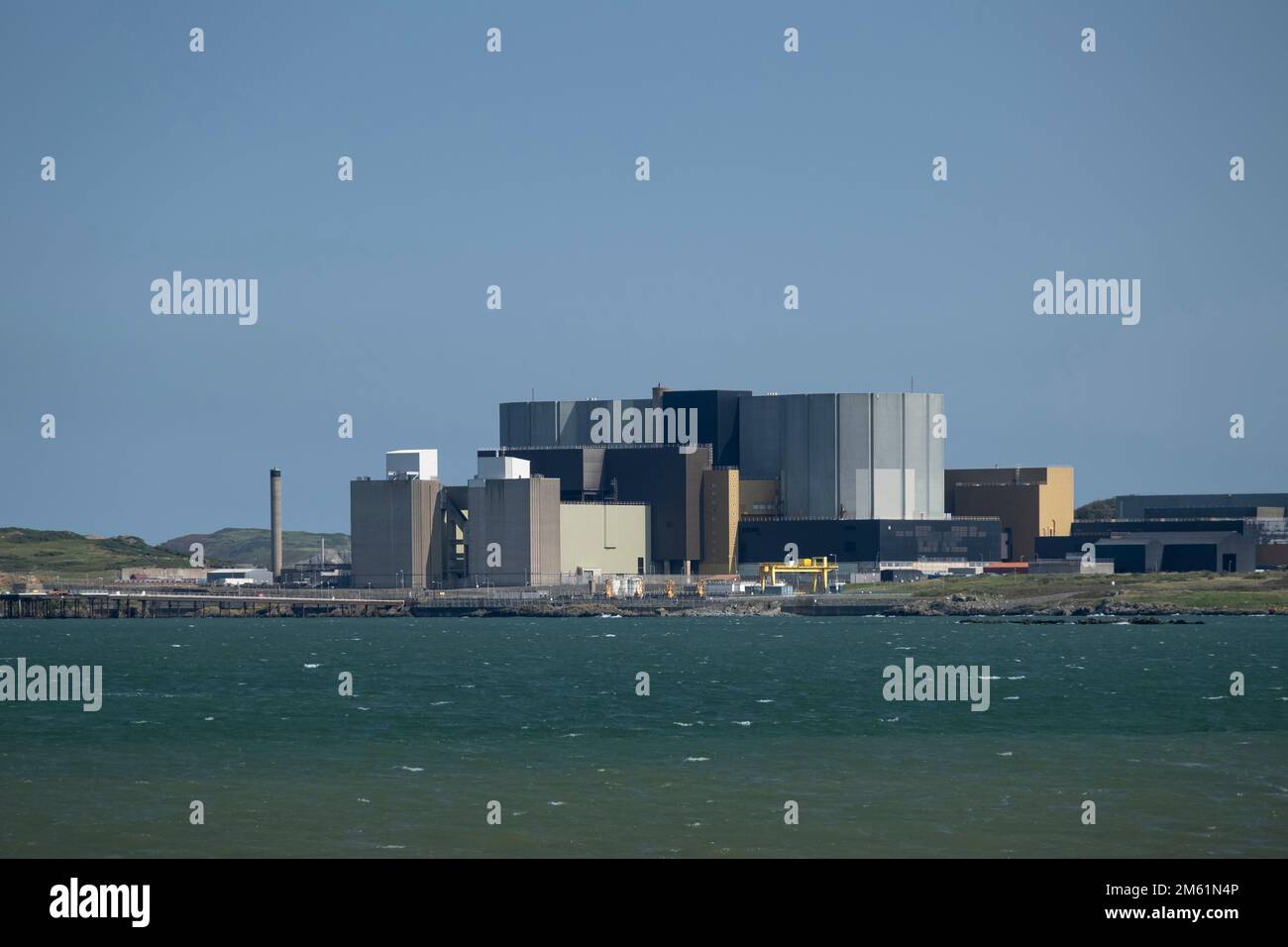 Centrale nucléaire de Wylfa (Welsh: Atomfa'r Wylfa), Anglesey, pays de Galles du Nord, Royaume-Uni Banque D'Images