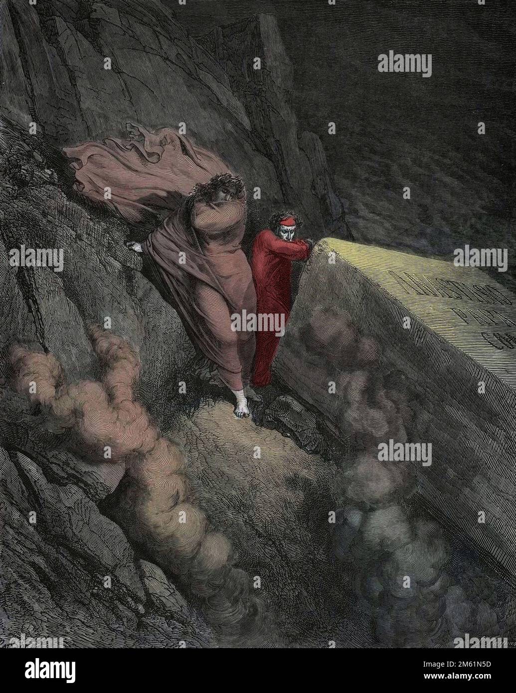 La Divine Comédie de Dante Alighieri , Inferno, Canto 11 la tombe