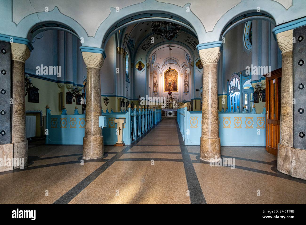 L'Église bleue, Bratislava, Slovaquie Banque D'Images
