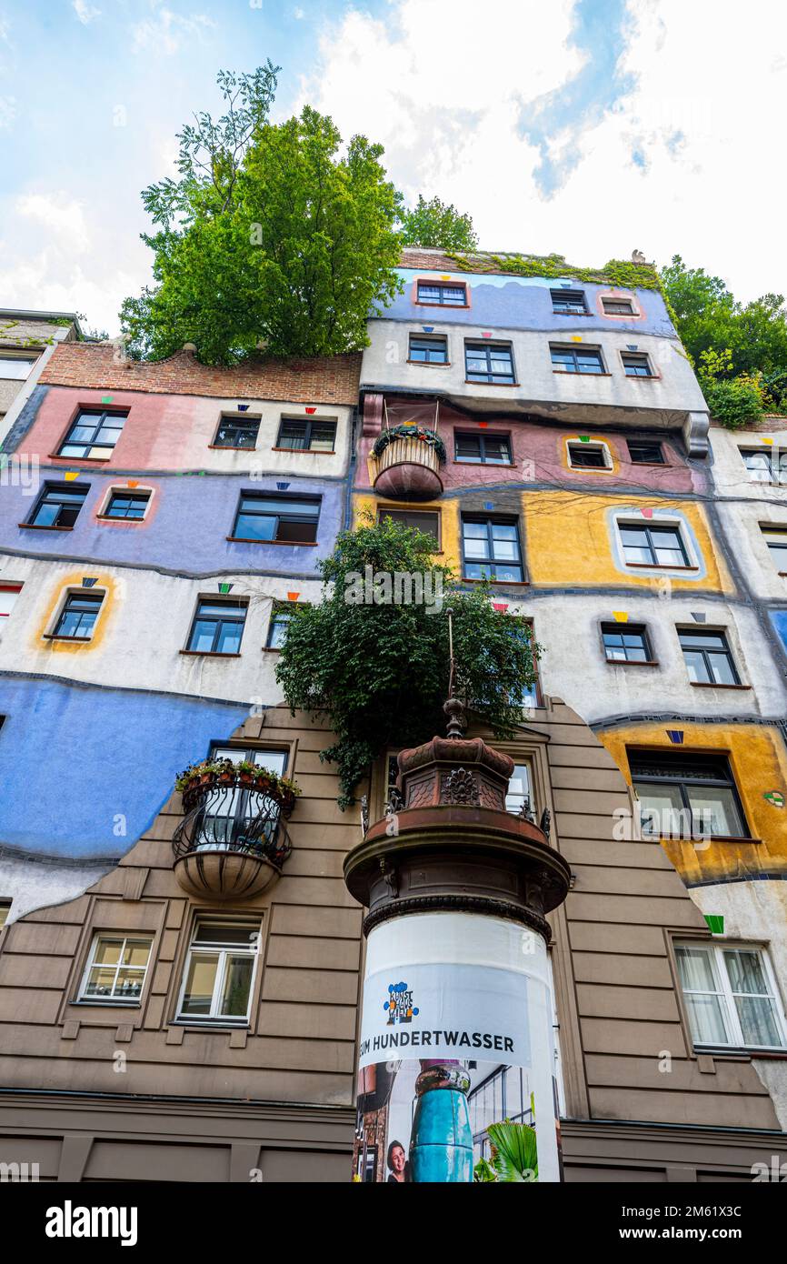 Hundertwasser Village dans le quartier Landstraße de Vienne Banque D'Images