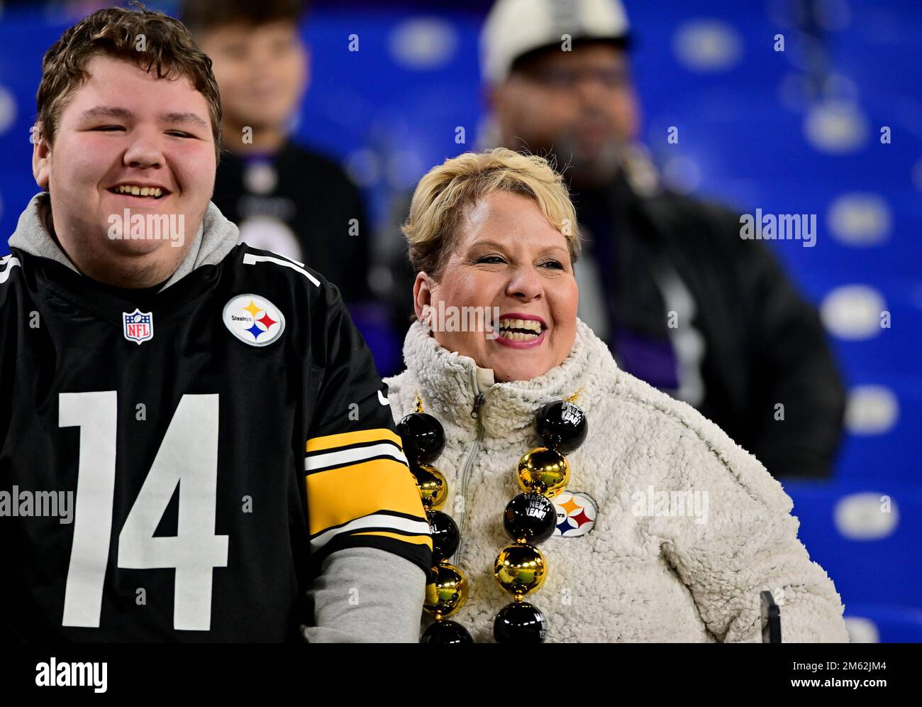 Baltimore, États-Unis. 01st janvier 2023. Les fans des Steelers de Pittsburgh se préparent à affronter les Ravens de Baltimore au stade M&T Bank à Baltimore, Maryland, le dimanche, 1 janvier 2023. Photo de David Tulis/UPI crédit: UPI/Alay Live News Banque D'Images