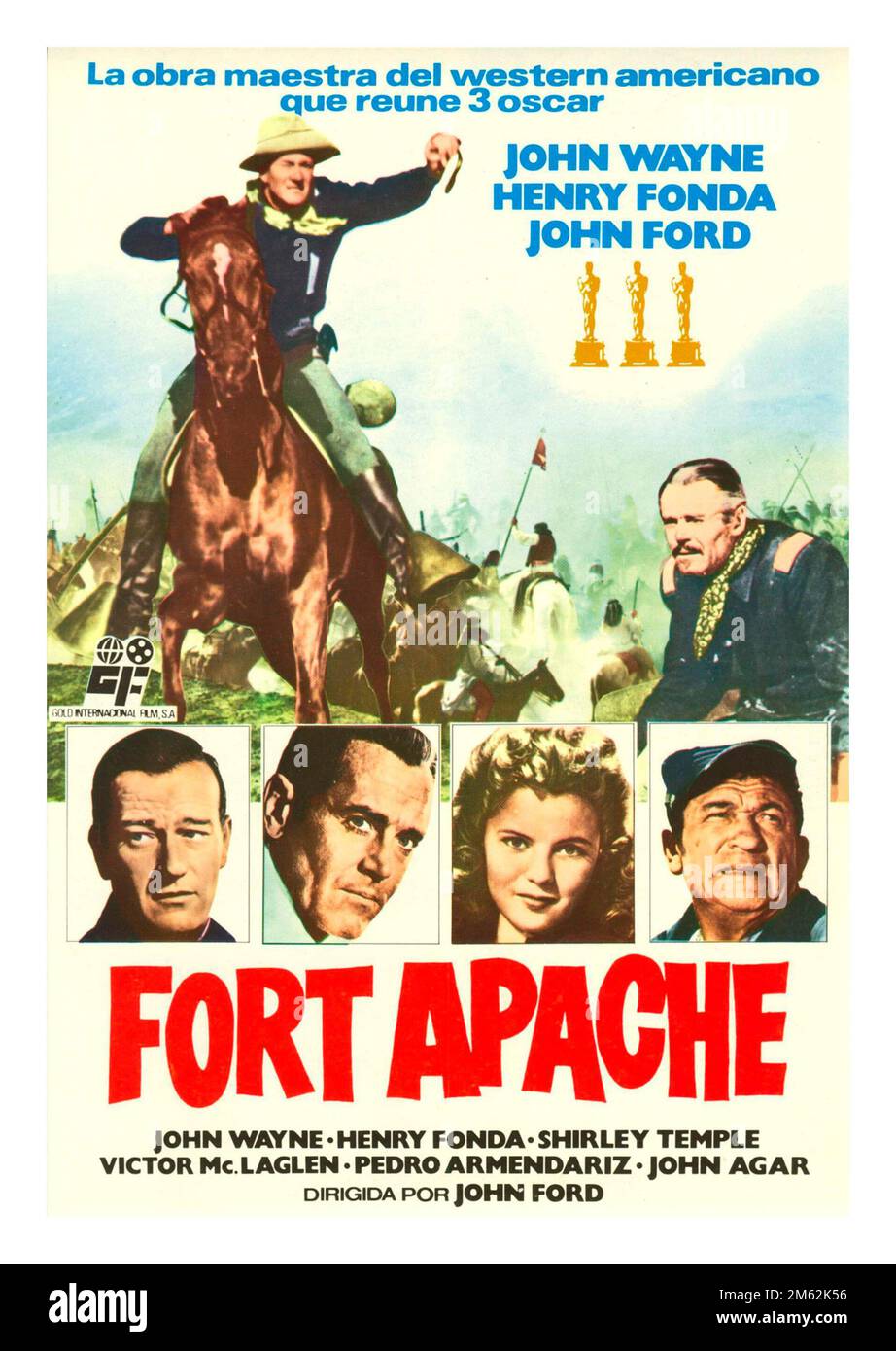 JOHN WAYNE à FORT APACHE (1948), dirigé par JOHN FORD. Crédit : RKO RADIO / Album Banque D'Images