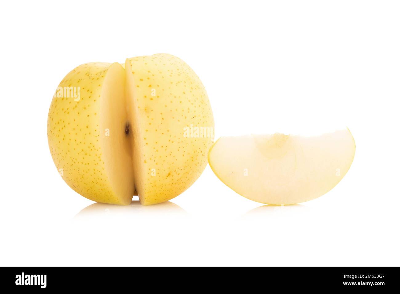 fruit de poire isolé sur fond blanc. Banque D'Images