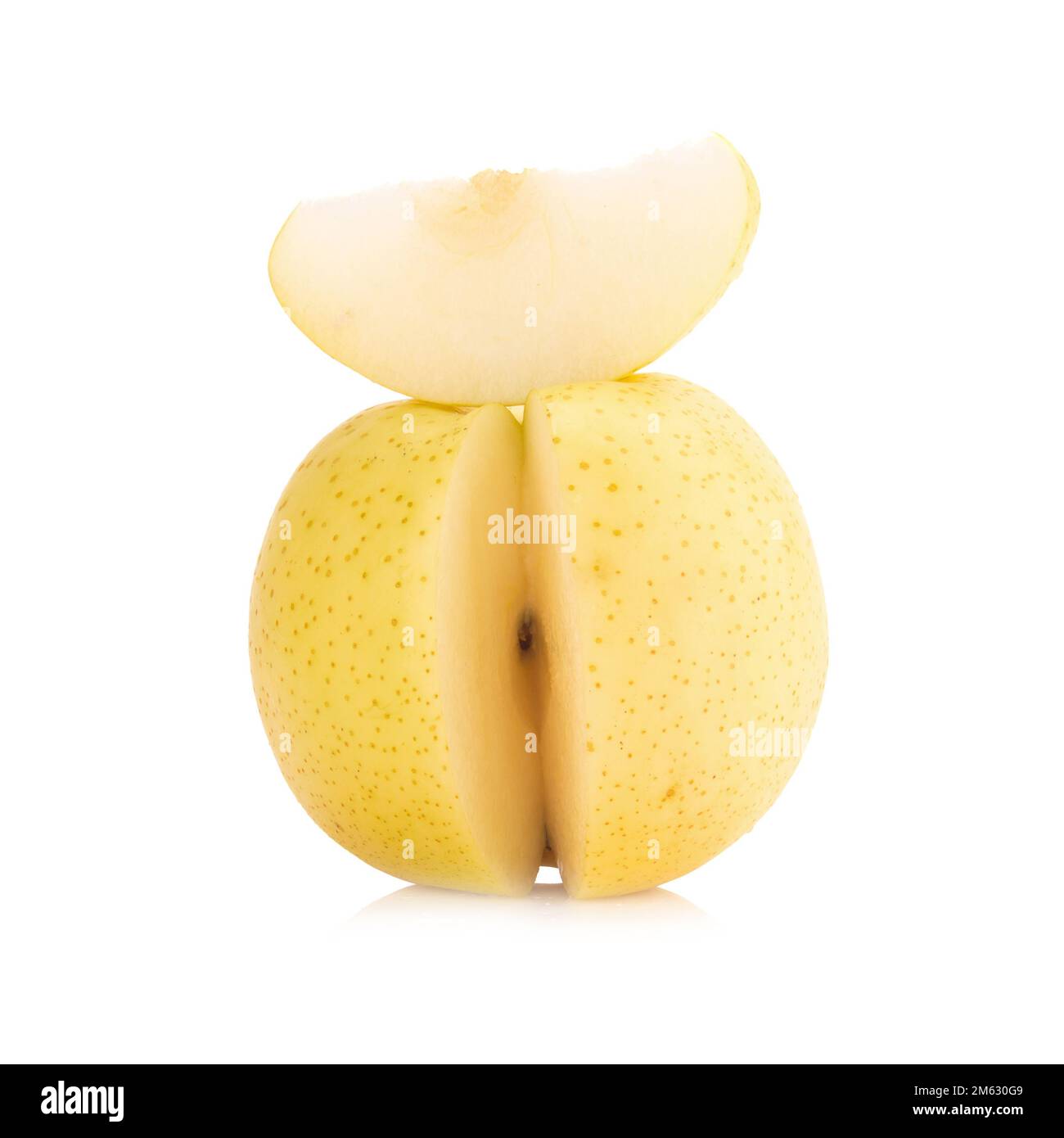 fruit de poire isolé sur fond blanc. Banque D'Images