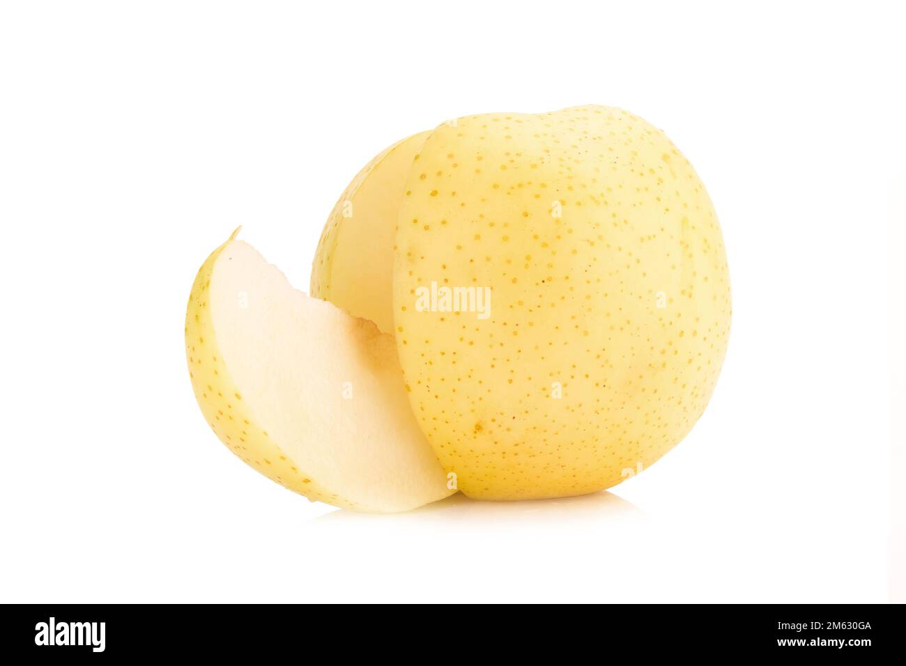 fruit de poire isolé sur fond blanc. Banque D'Images