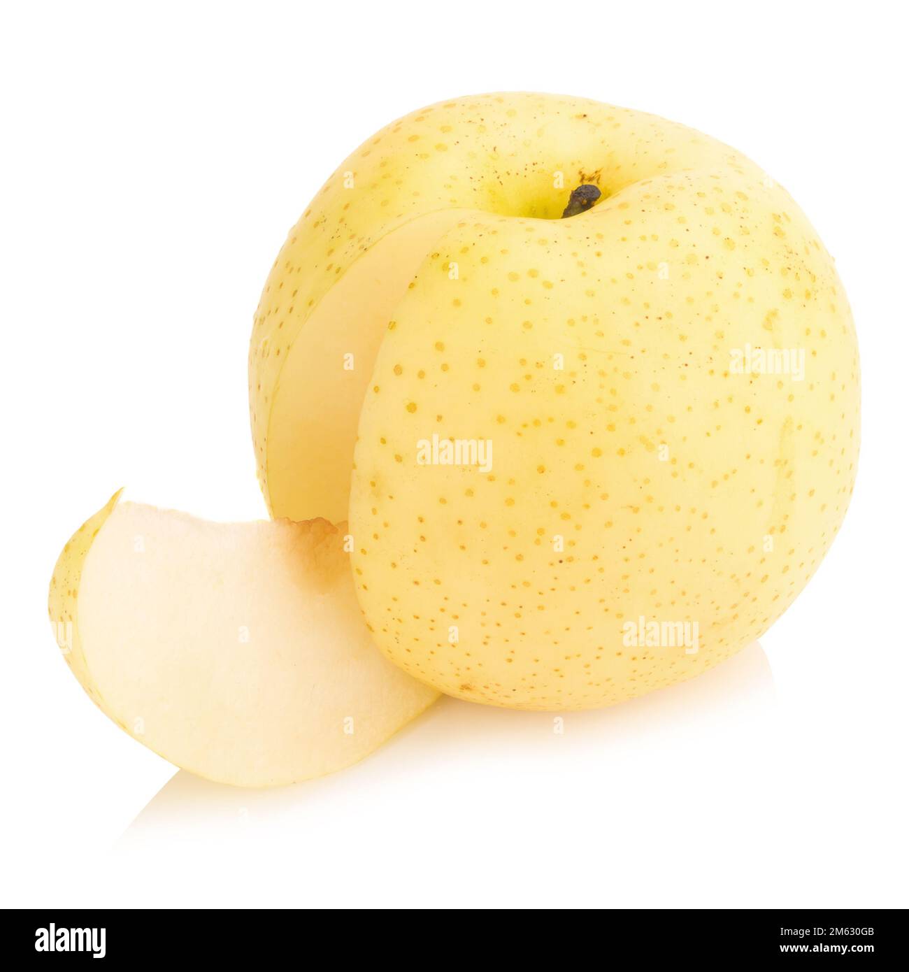 fruit de poire isolé sur fond blanc. Banque D'Images