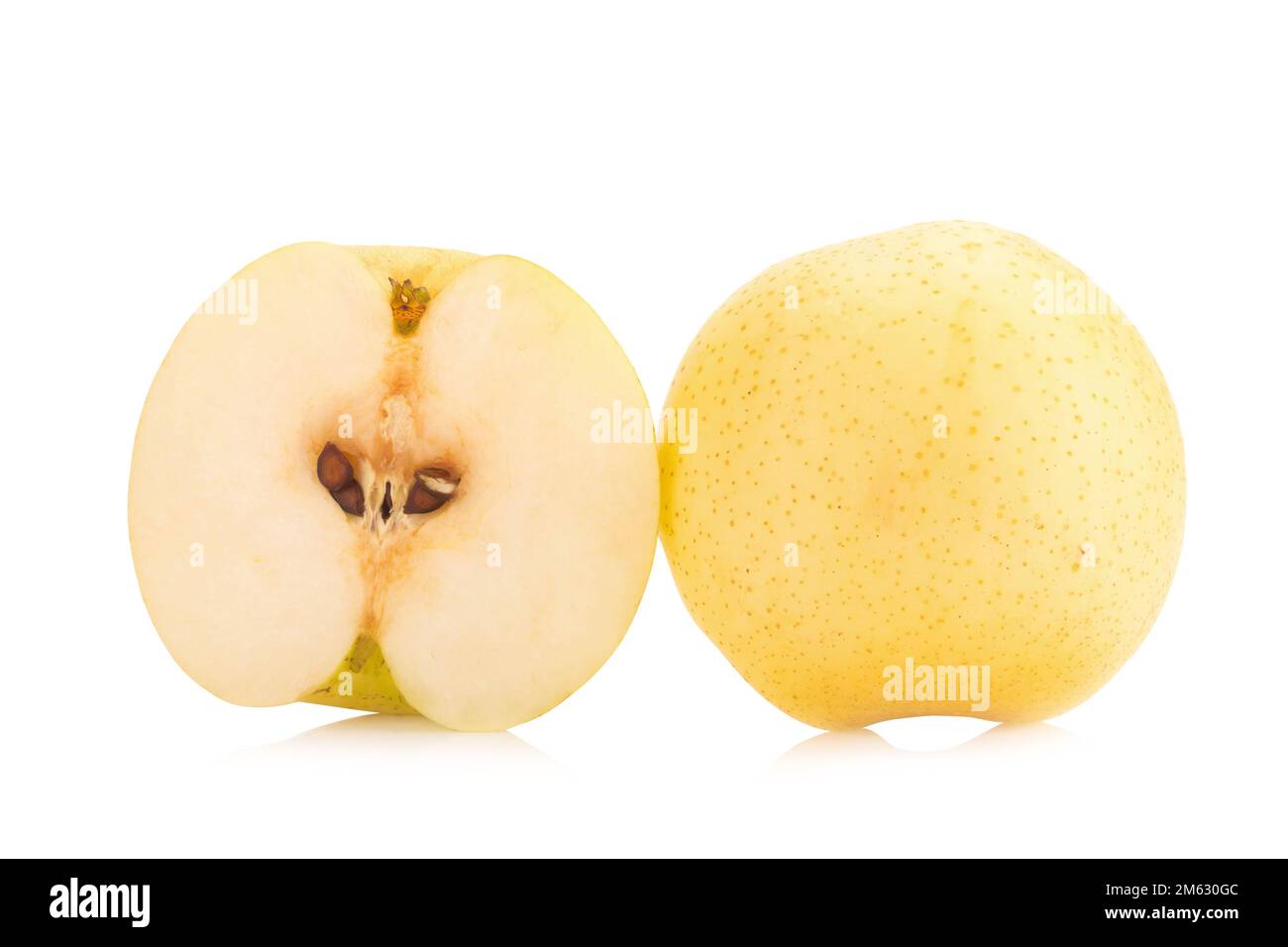 fruit de poire isolé sur fond blanc. Banque D'Images