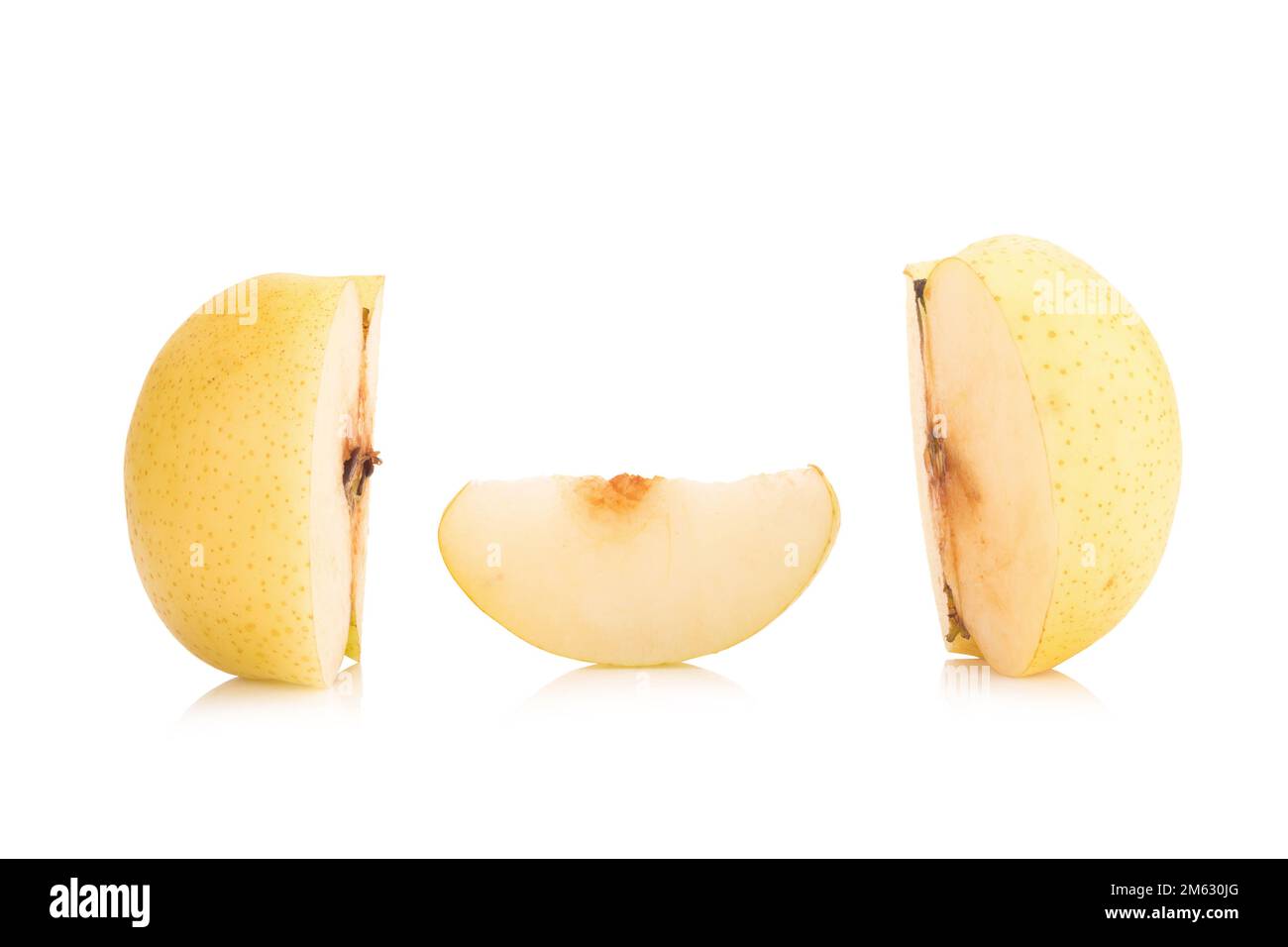 fruit de poire isolé sur fond blanc. Banque D'Images