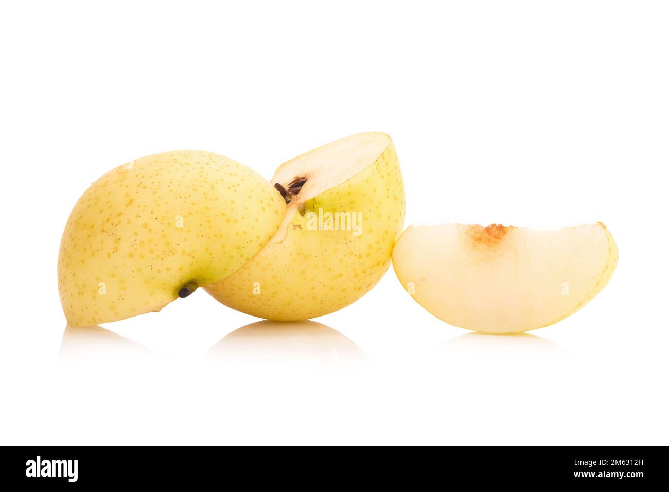 fruit de poire isolé sur fond blanc. Banque D'Images