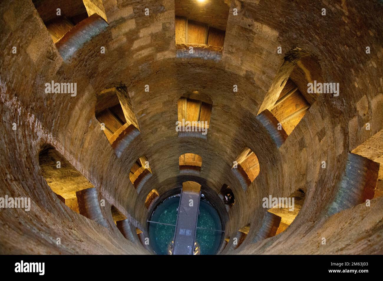 Il pozzo Di San Patrizio di Orvieto Banque D'Images