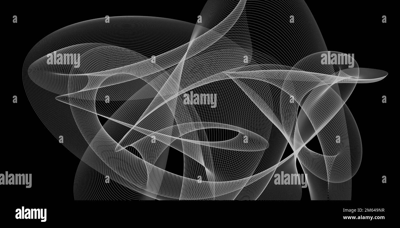 Technologie de gestion des communications Light Trail.Technologie de transmission de données pistes lumineuses.Image de la technologie de suivi d'exposition longue Banque D'Images