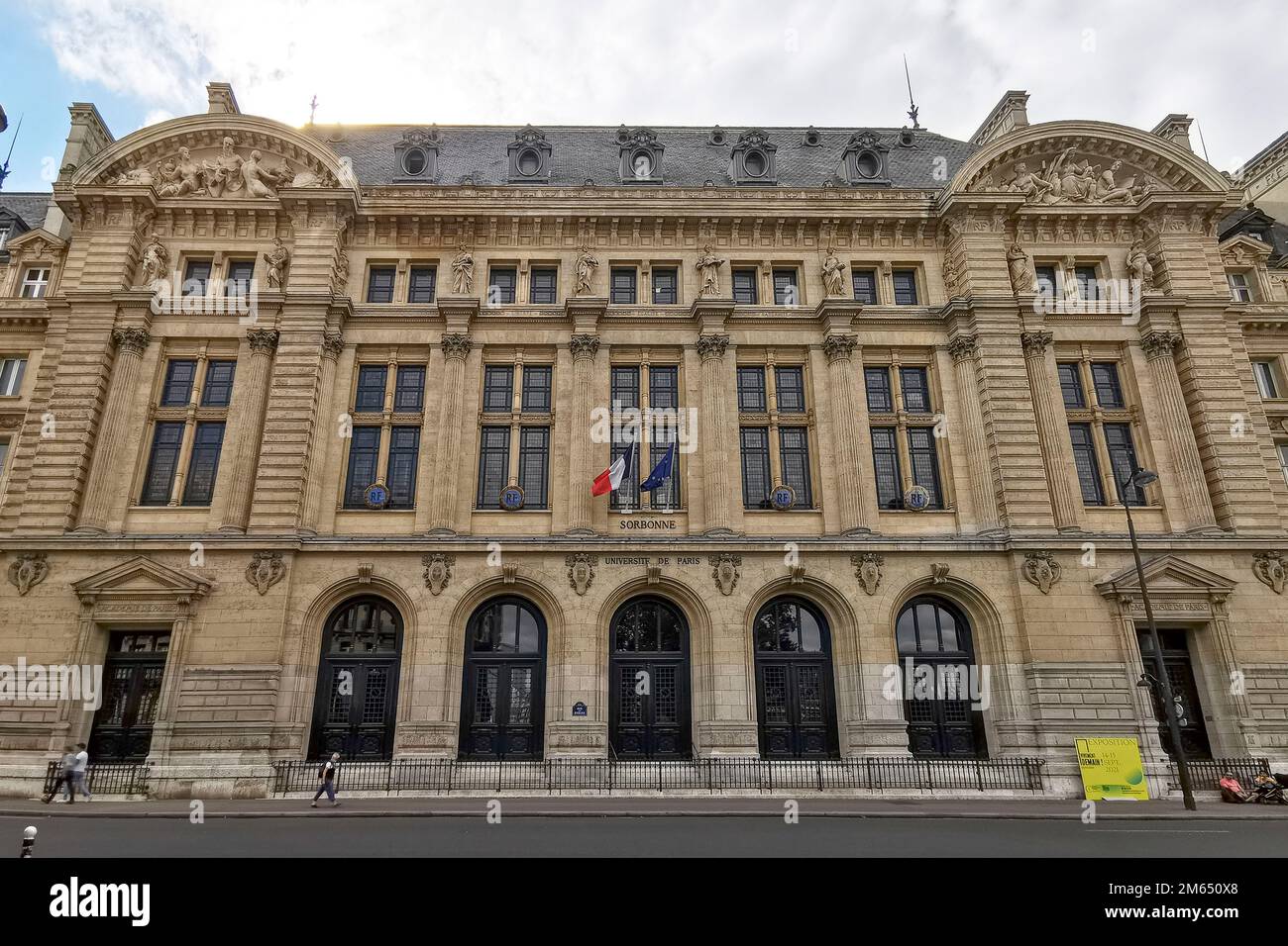 France, Paris, la Sorbonne est un bâtiment du quartier latin de Paris ...