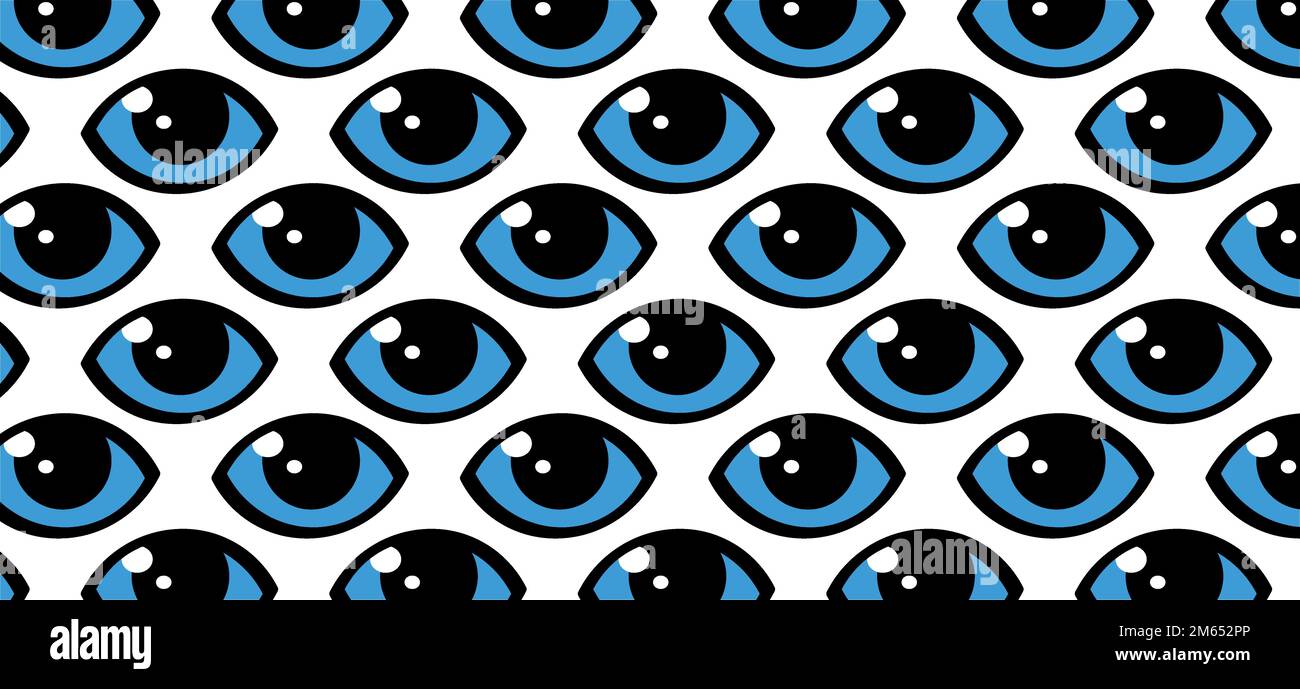 Dessin animé œil bleu et iris. Pour la journée mondiale de la vue, observée le 13 octobre. Pictogramme ou logo Eyes. Icône Santé. Symbole de l'œil de balayage de la rétine. Banque D'Images