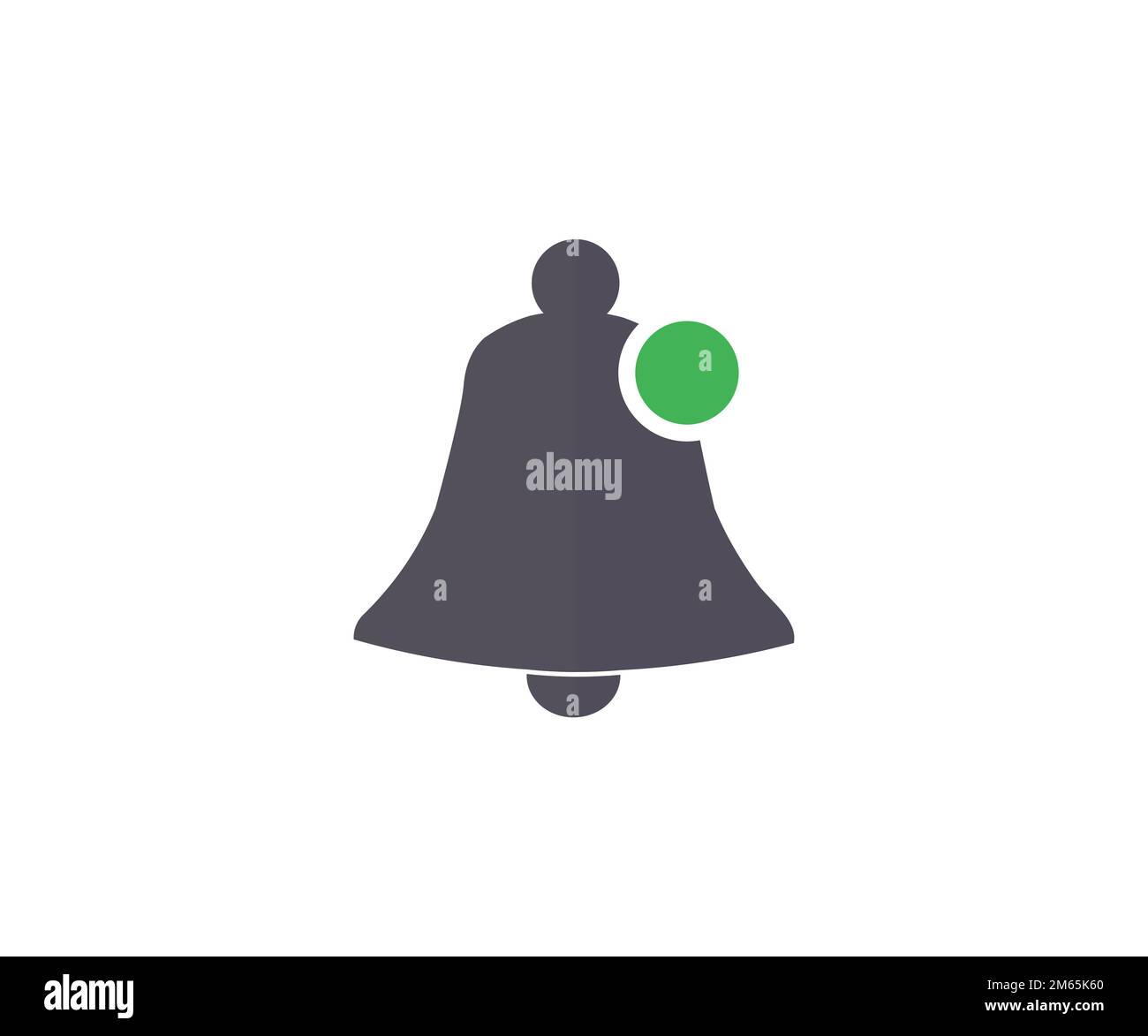 Sonnerie de notification, symbole d'alarme, logo de message entrant dans la boîte de réception. Élément de médias sociaux. Nouvelle conception et illustration de vecteur de symbole de message. Illustration de Vecteur