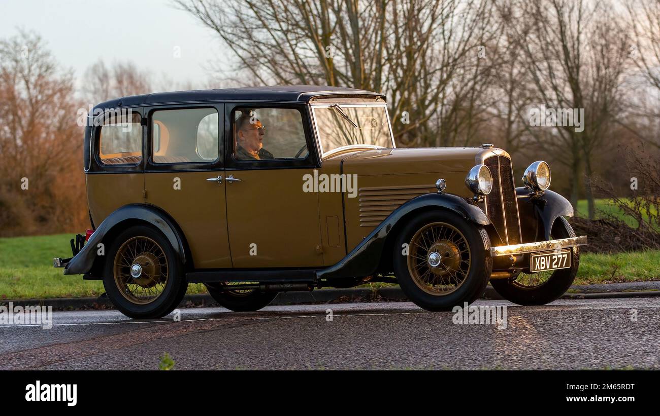 1934 BSA voiture ancienne Banque D'Images